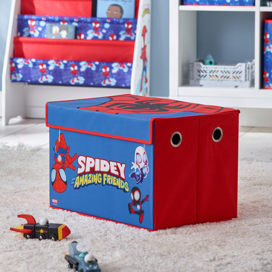 Marvel Spidey and His Amazing Friends Large Fabric Storage Box with Flip-Top Lid