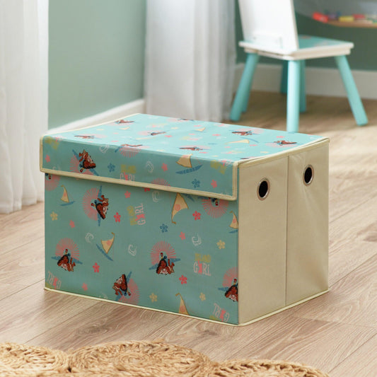 Disney Moana Large Fabric Storage Box with Flip-Top Lid