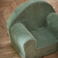 Kids Armchair with Removable Washable Cover | Lightweight Foam Toddler Chair Ages 3-6 | Reading & Playroom Furniture (Sage Green)