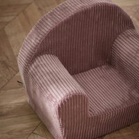 Kids Armchair with Removable Washable Cover | Lightweight Foam Toddler Chair Ages 3-6 | Reading & Playroom Furniture (Pink)