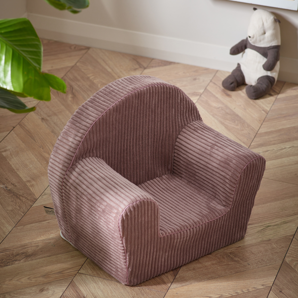 Kids Armchair with Removable Washable Cover | Lightweight Foam Toddler Chair Ages 3-6 | Reading & Playroom Furniture (Pink)