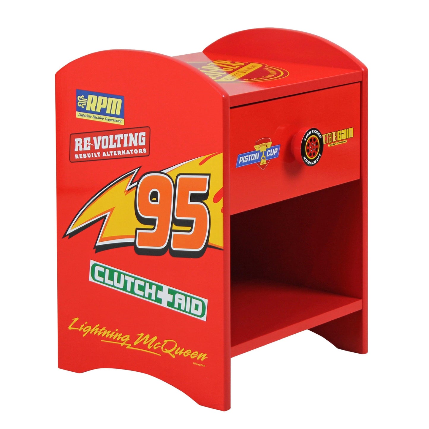 Disney Lightning McQueen Kids Bedside Table