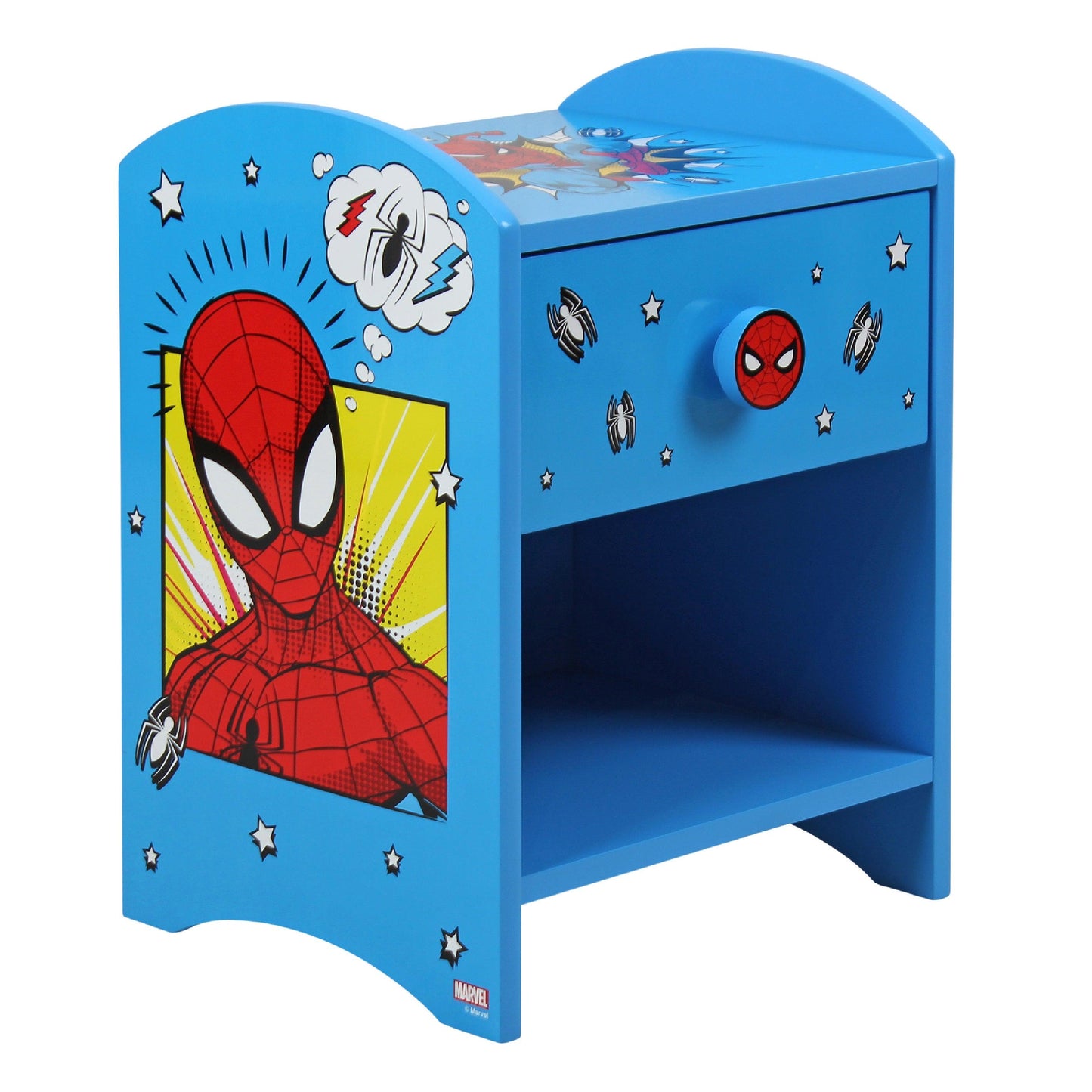Disney Marvel Spider-Man Bedside Table for Kids