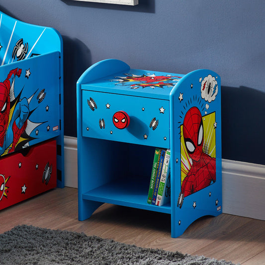 Disney Marvel Spider-Man Bedside Table for Kids
