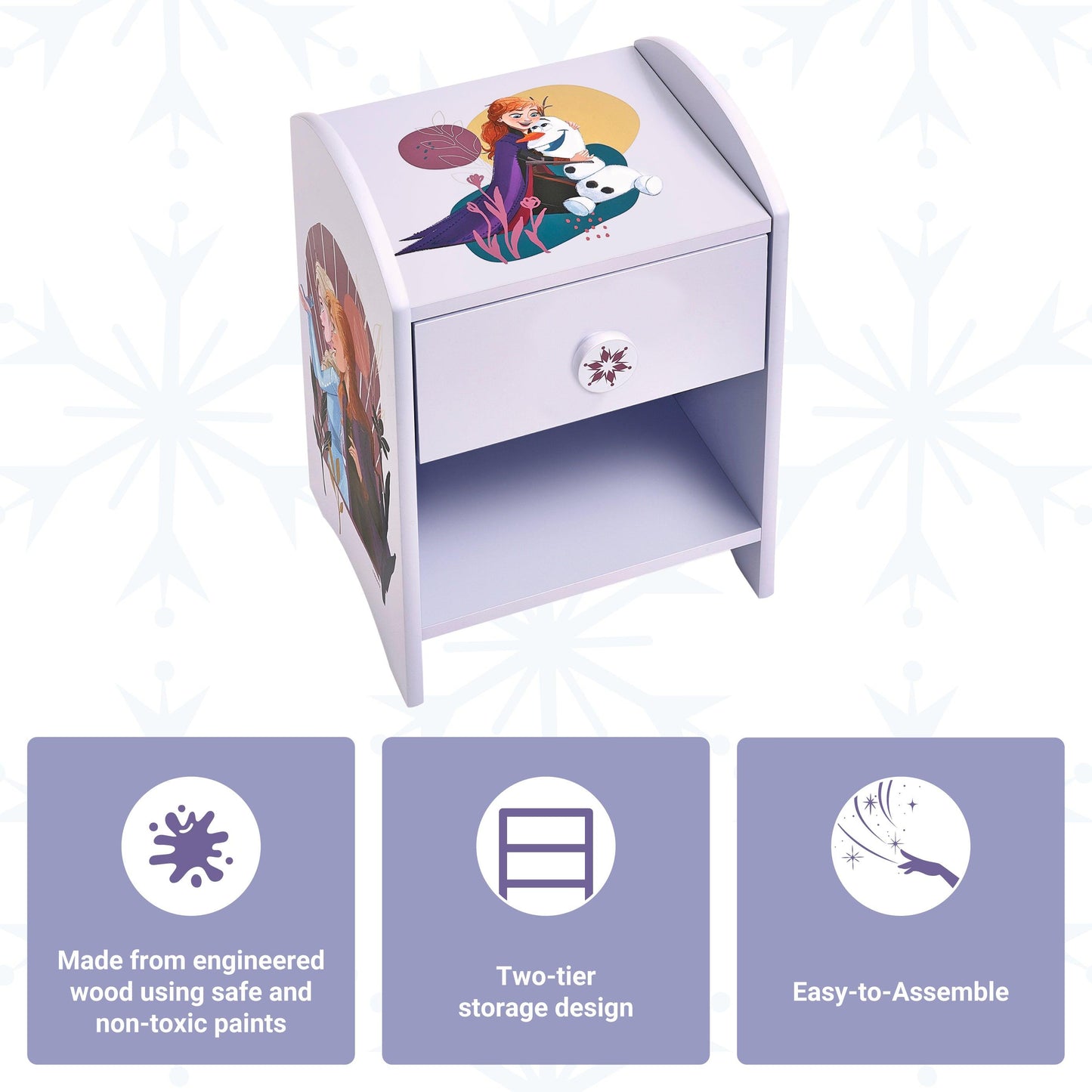 Disney Frozen Bedside Table for Kids