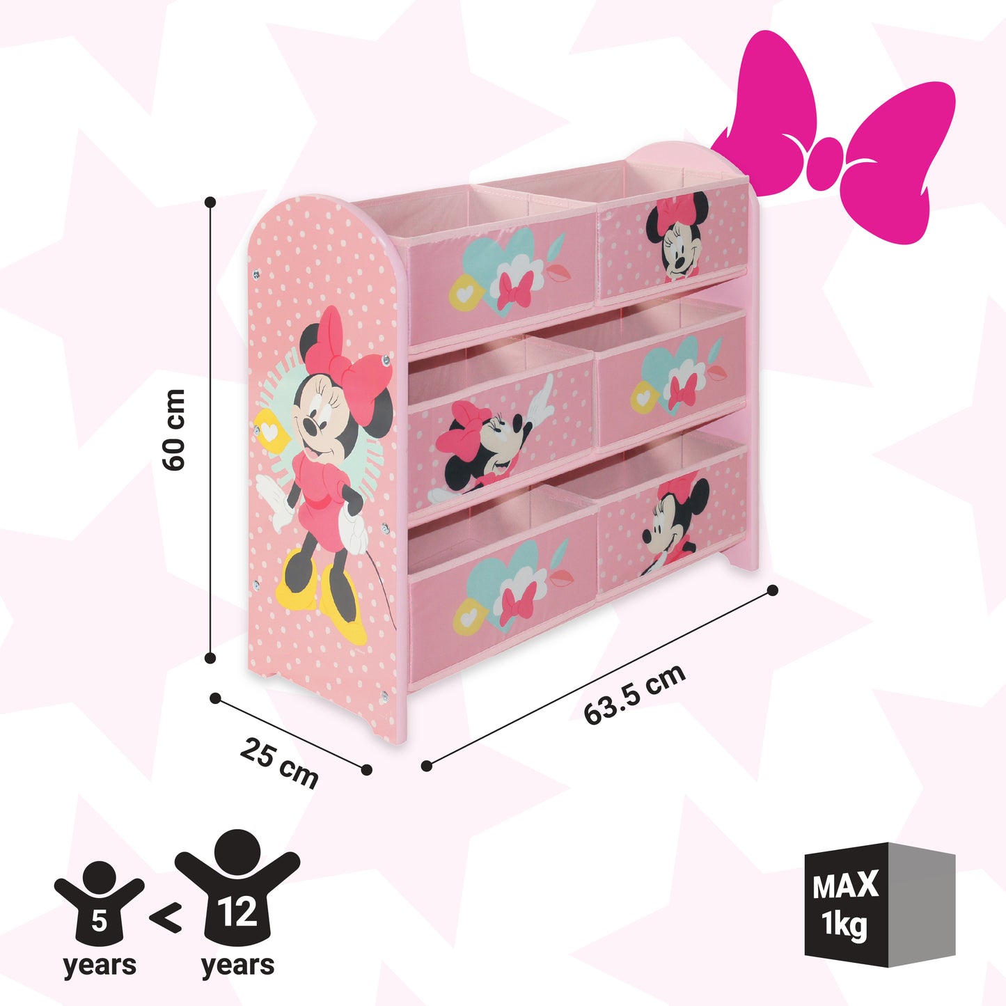 Disney Minnie Mouse Toy Storage Unit