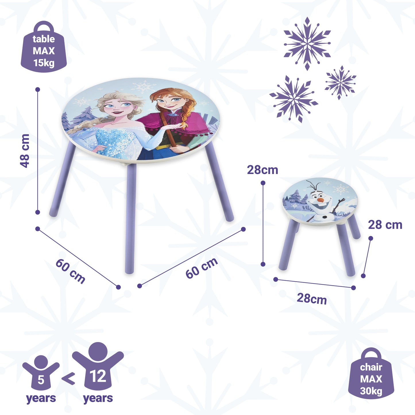 Disney Frozen Table and Stool Set