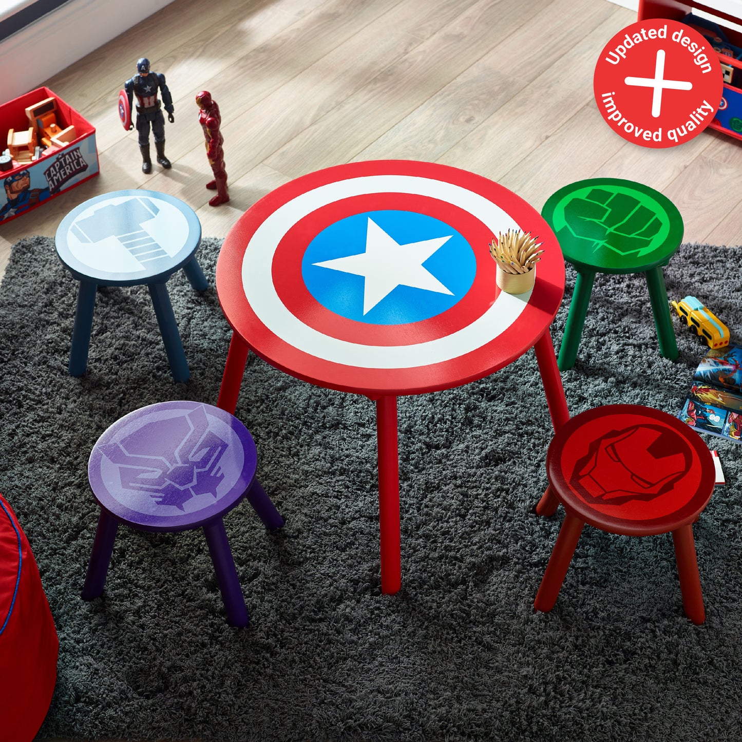 Marvel Avengers Table and Stool Set