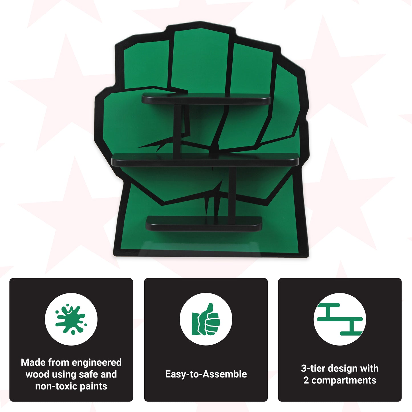 Marvel Avengers Hulk Decorative Wall Shelf