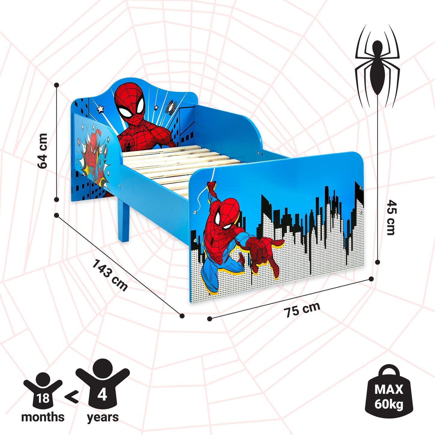 Marvel Spider-Man Toddler Bed