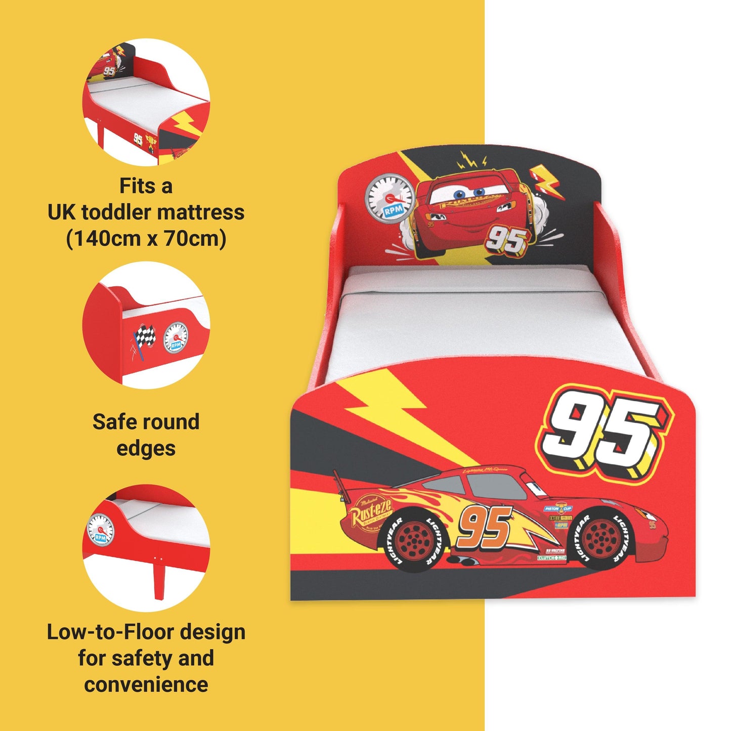 Disney Lightning Mcqueen Toddler Bed