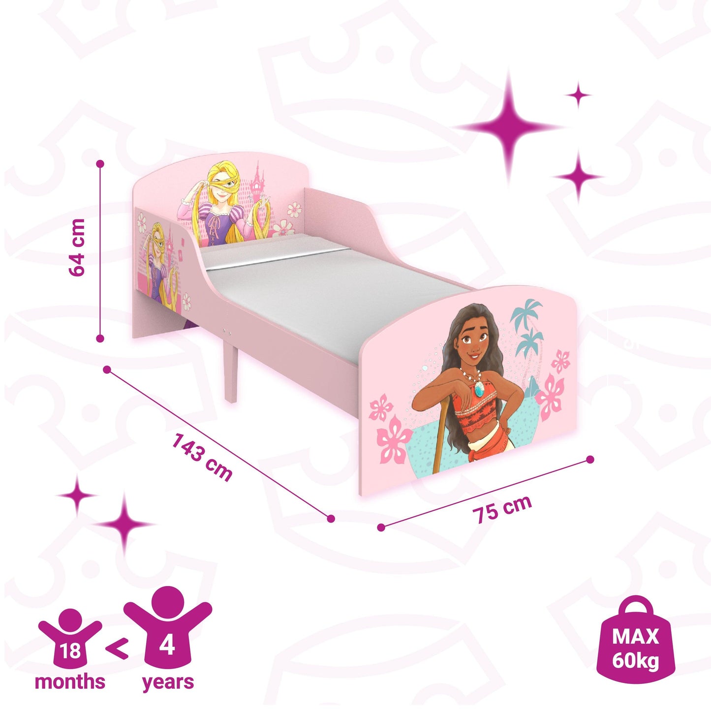 Disney Princess Toddler Bed