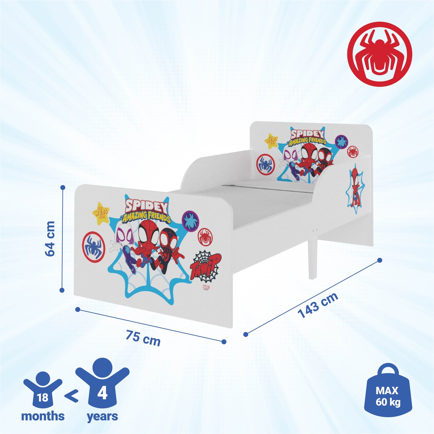 Marvel Spidey and His Amazing Friends Bed