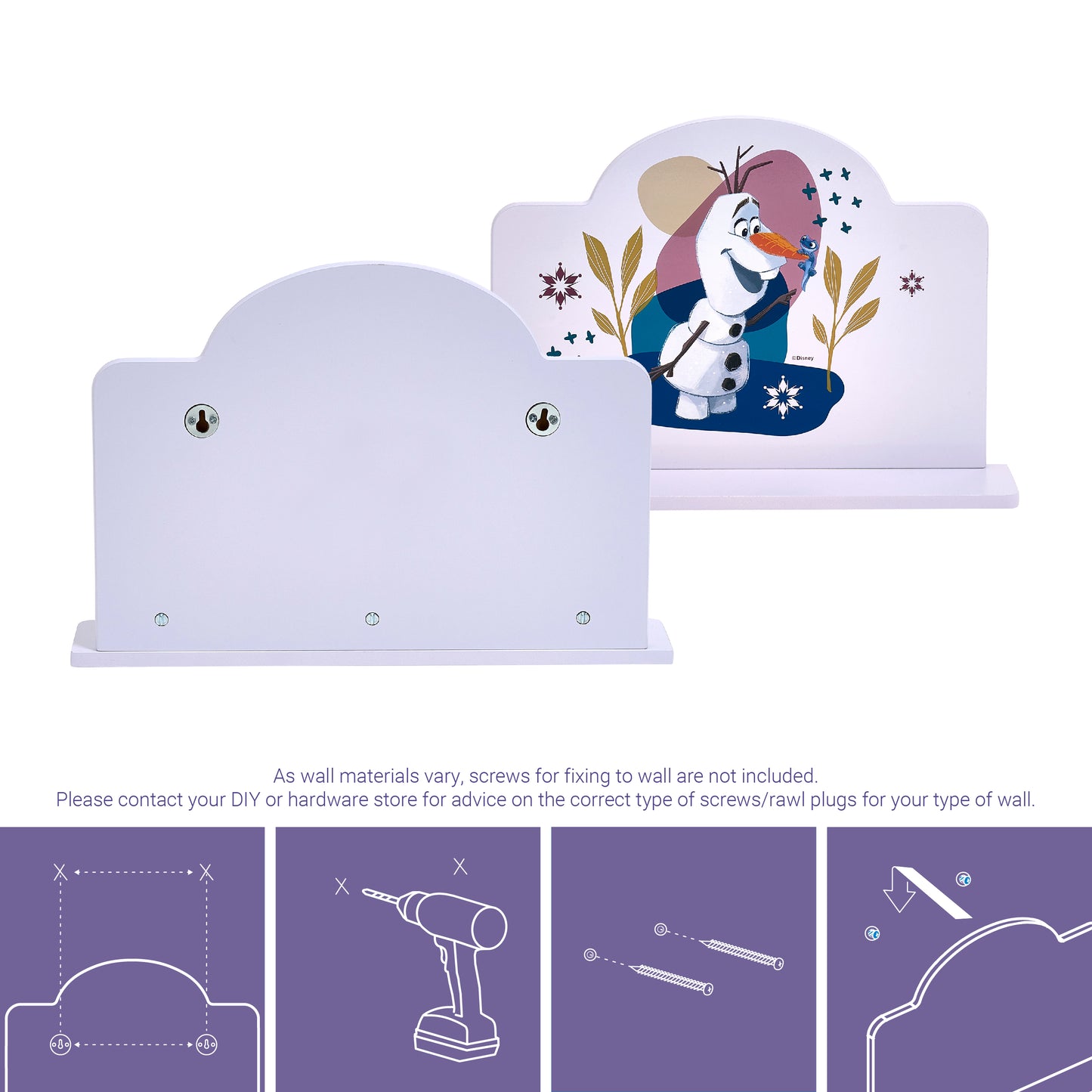 Disney Frozen Olaf Decorative Wall Shelf