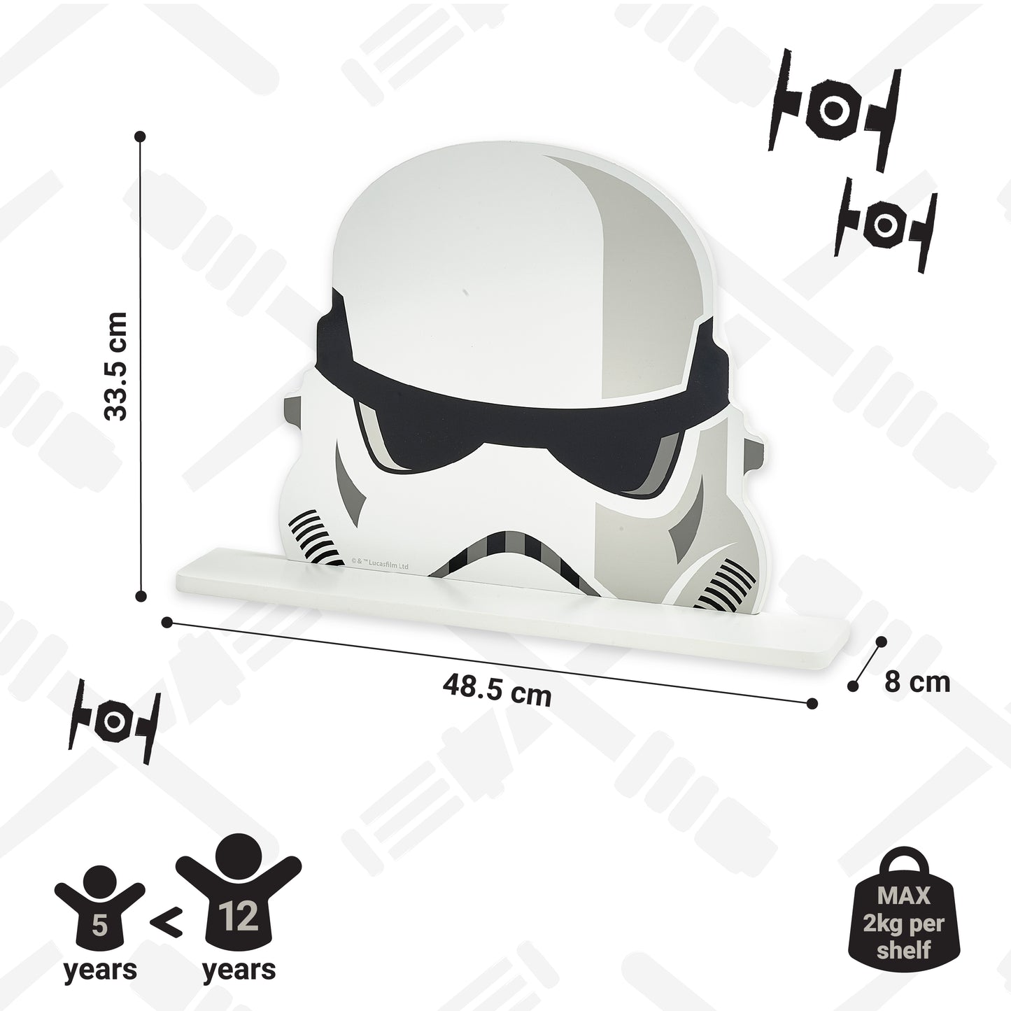 Star Wars Storm Trooper Decorative Wall Shelf
