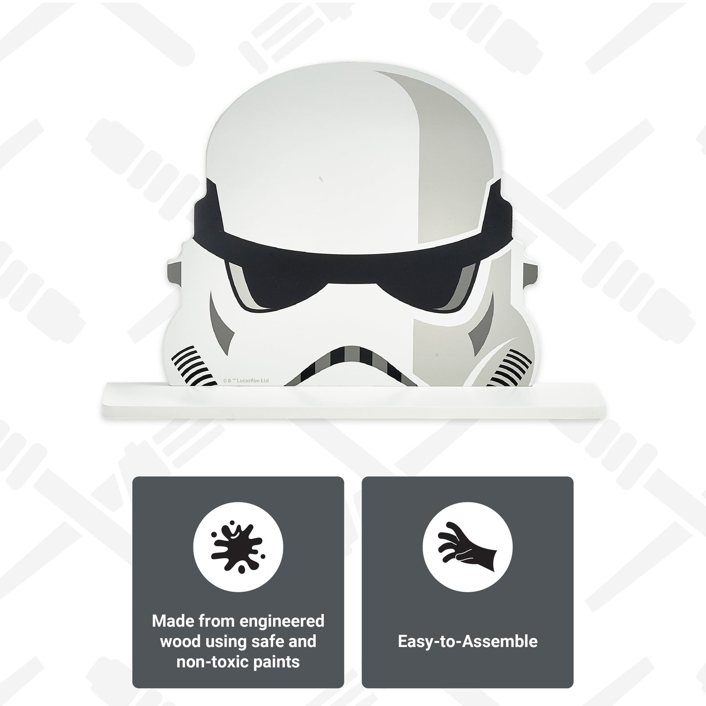 Star Wars Storm Trooper Decorative Wall Shelf