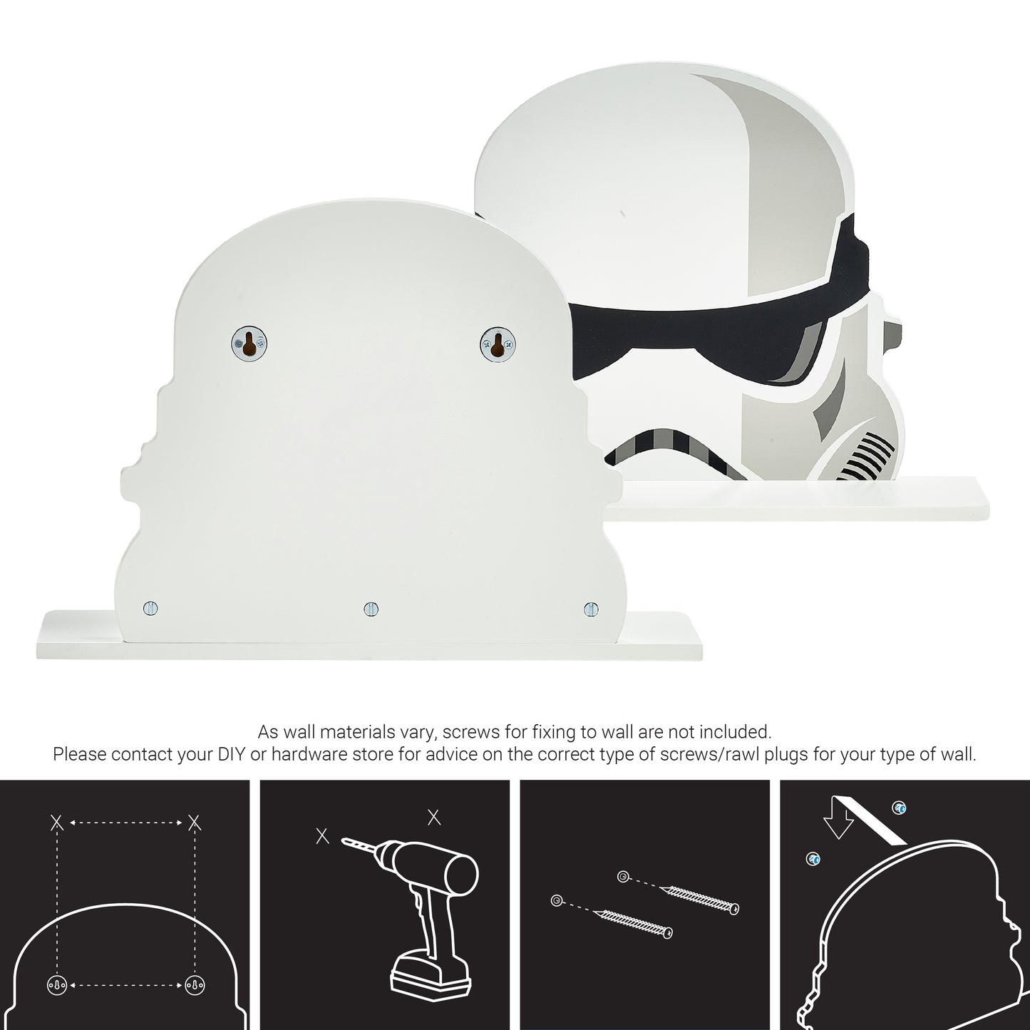 Star Wars Storm Trooper Decorative Wall Shelf