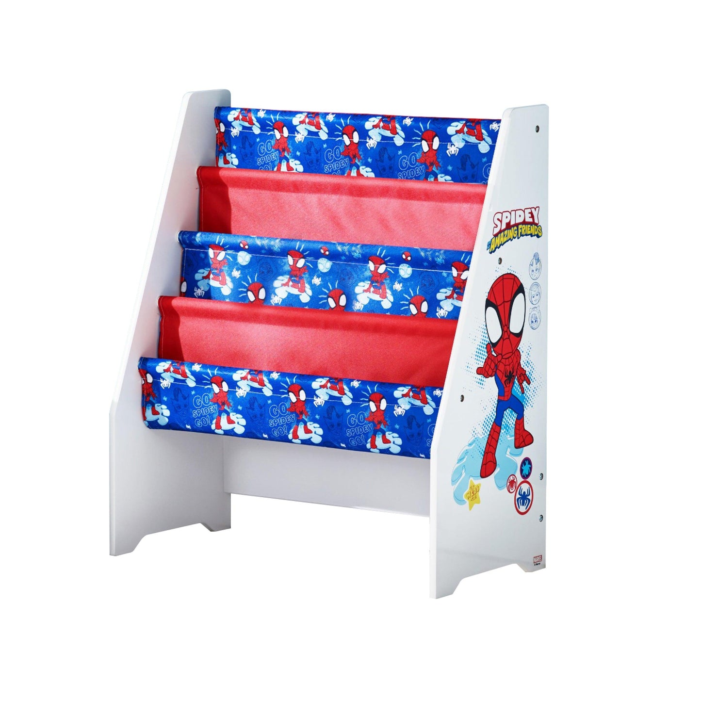 Marvel Spidey and His Amazing Friends Wooden Book Storage Rack