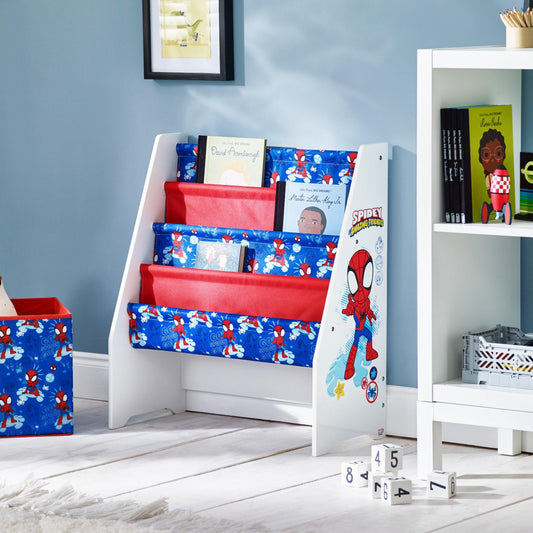 Marvel Spidey and His Amazing Friends Wooden Book Storage Rack