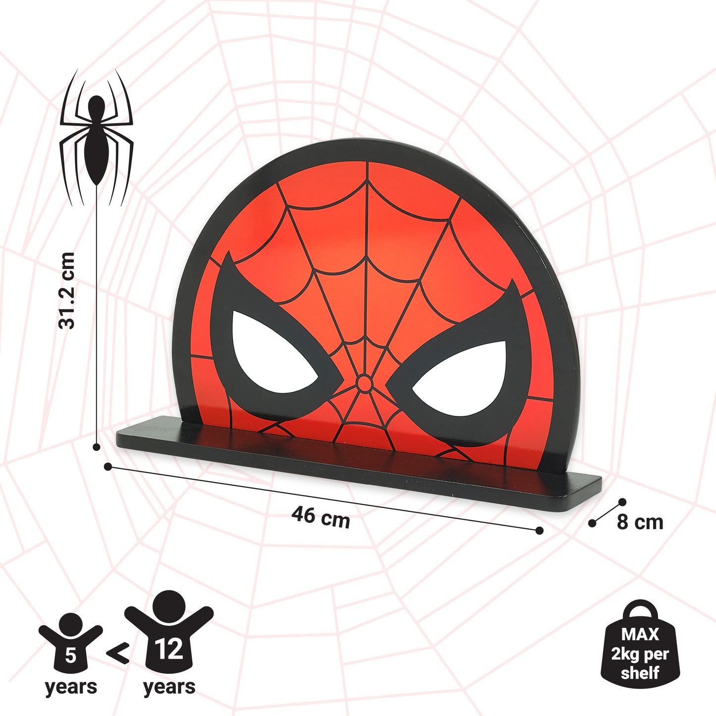 Marvel Spider-Man Decorative Wall Shelf