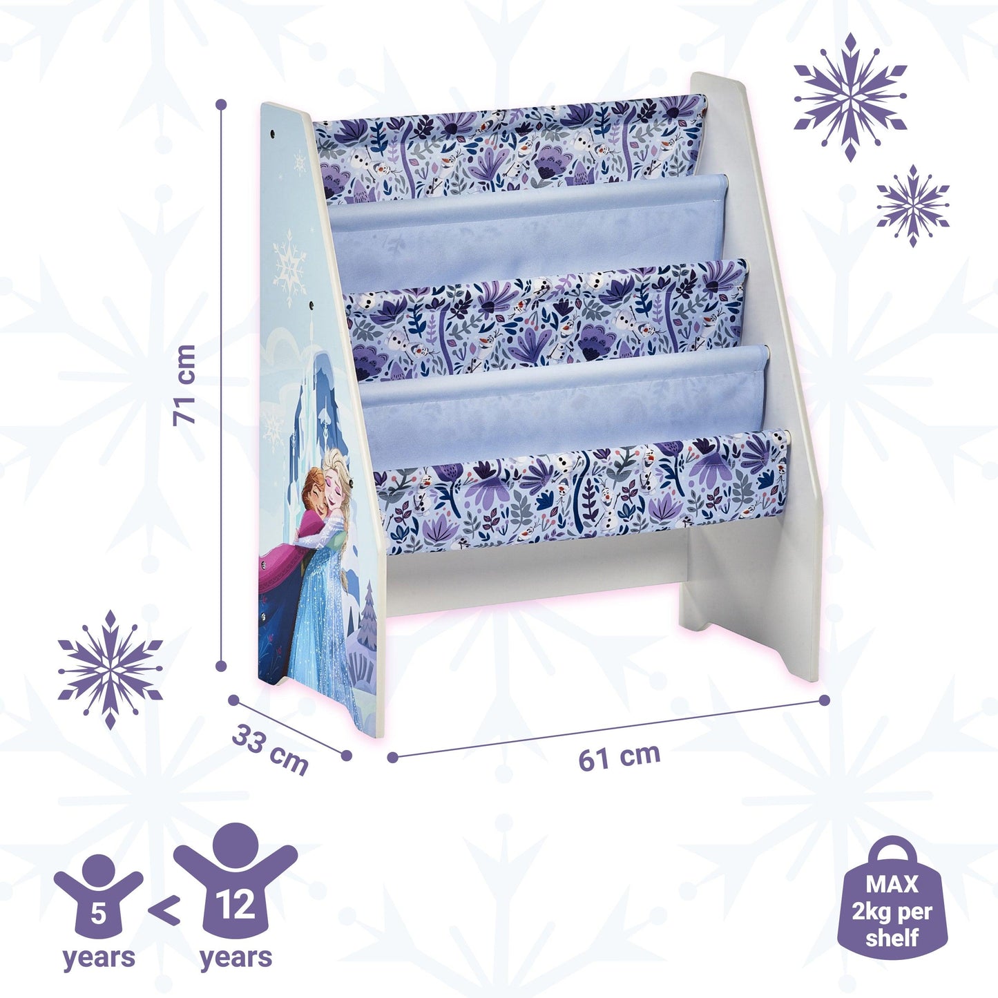 Disney Frozen Wooden Book Storage Rack