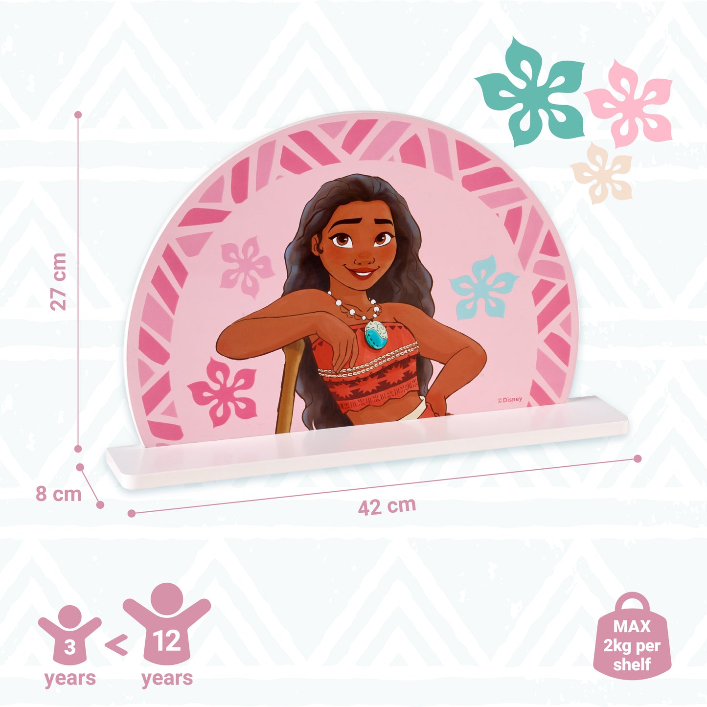 Disney Moana Decorative Wall Shelf