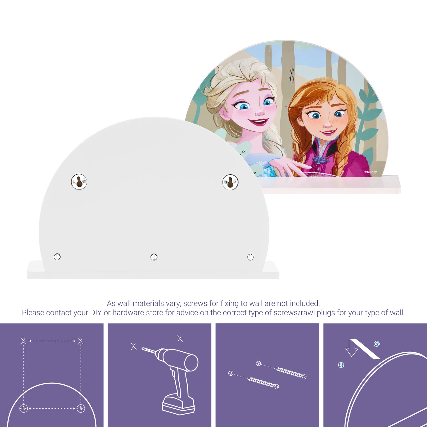 Disney Frozen Decorative Wall Shelf