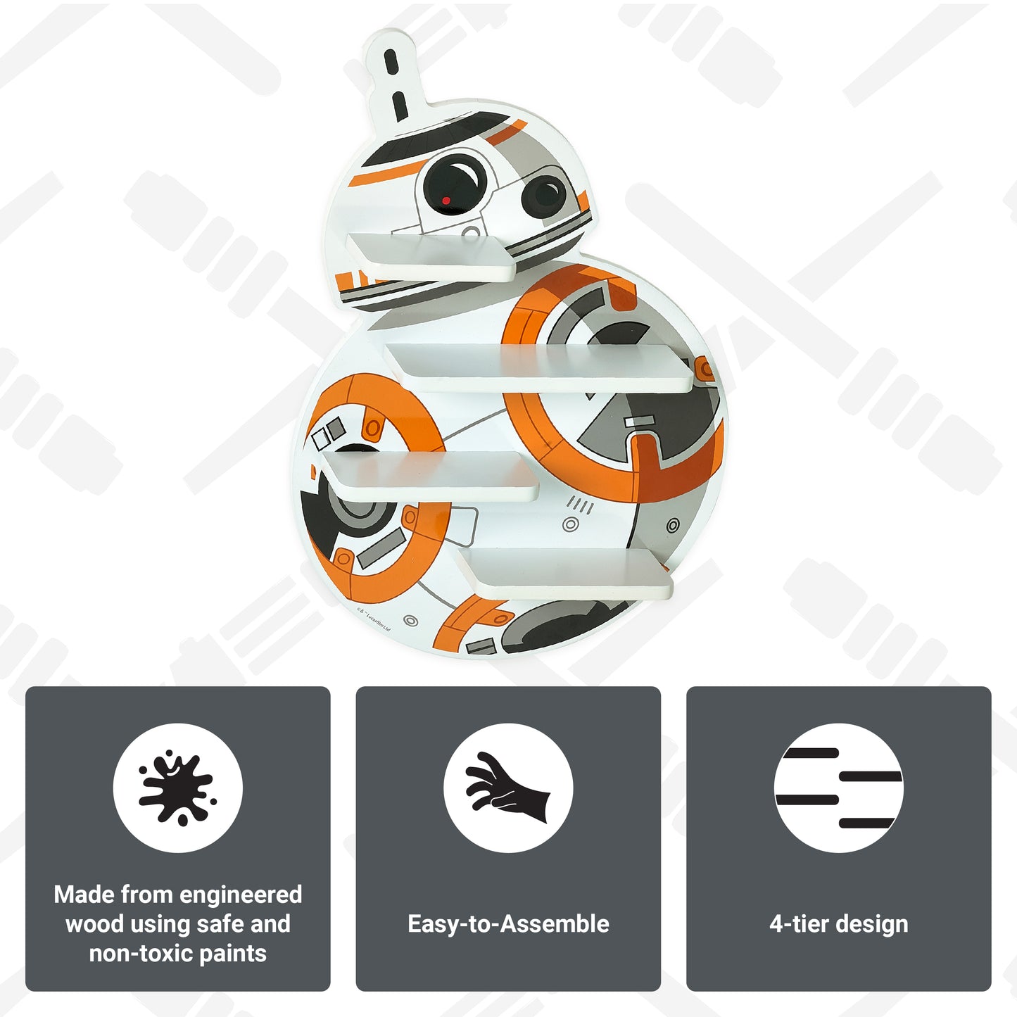 Star Wars Bb-8 Decorative Wall Shelf