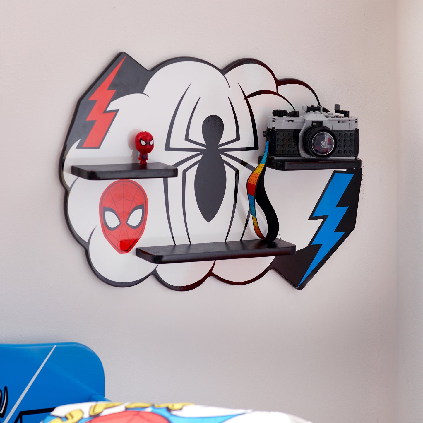 Marvel Spider-Man Cloud Large Decorative Wall Shelf