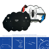 Marvel Spider-Man Cloud Large Decorative Wall Shelf