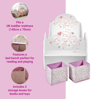 Disney Princess Carriage Toddler Bed with Canopy