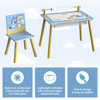 Bluey Kids Activity Desk & Toy Storage Bundle