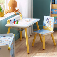 Bluey Kids Activity Desk & Toy Storage Bundle