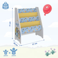 Bluey Kids Table & Chairs Set with Wooden Bookshelf Bundle