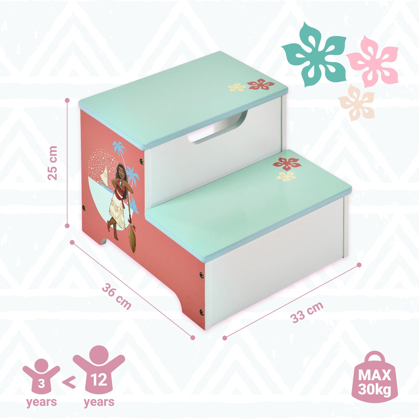 Disney Moana Two Step Stool for Kids