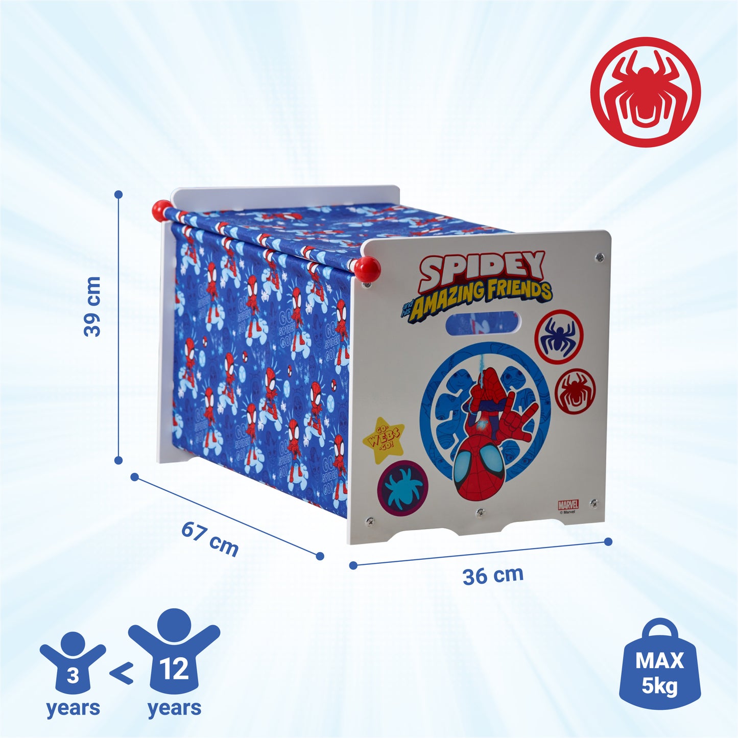 Marvel Spidey and His Amazing Friends Storage Box