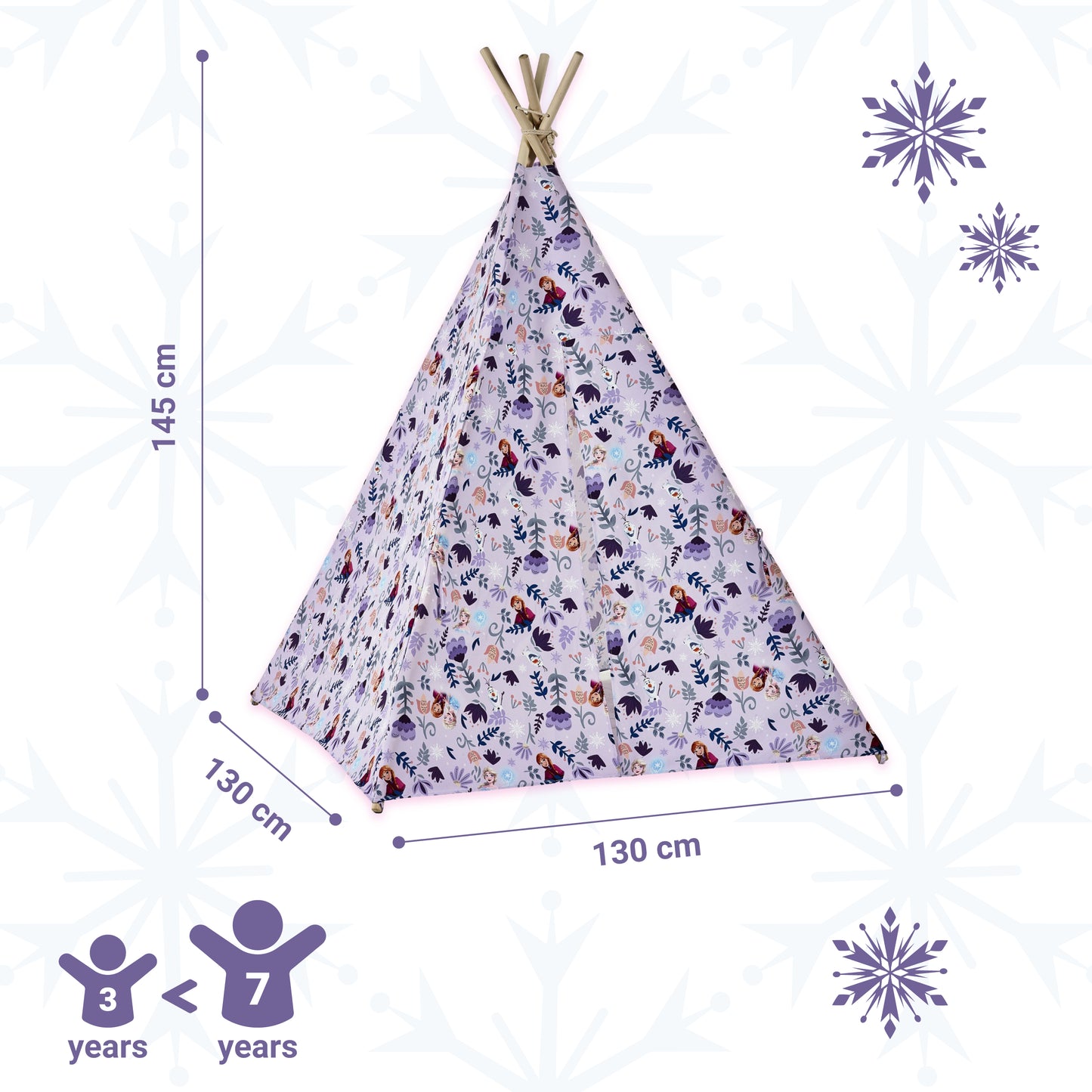 Disney Frozen Kids Teepee Tent with Carry Bag