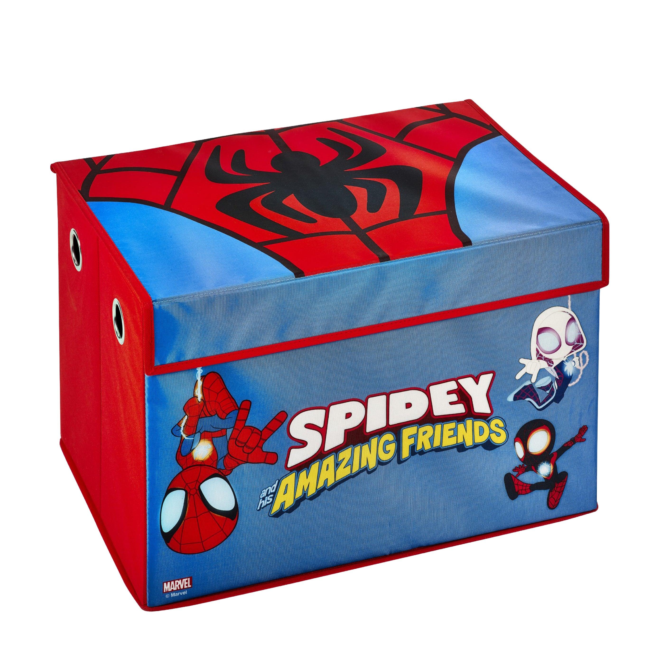 Marvel Spidey and His Amazing Friends Large Fabric Storage Box with Flip-Top Lid