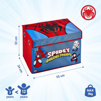 Marvel Spidey and His Amazing Friends Large Fabric Storage Box with Flip-Top Lid