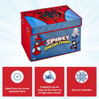 Marvel Spidey and His Amazing Friends Large Fabric Storage Box with Flip-Top Lid