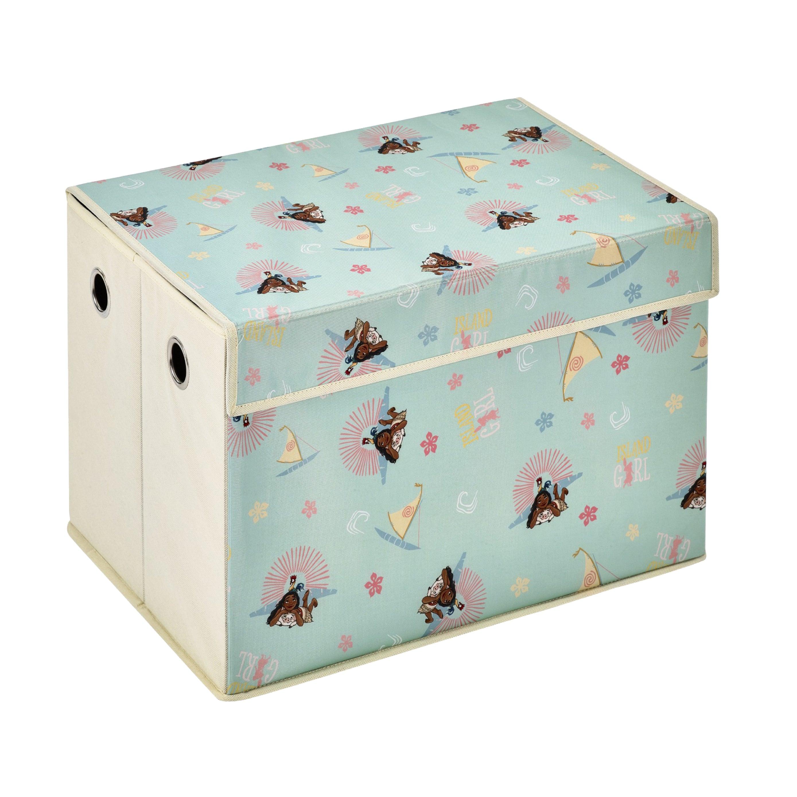 Disney Moana Large Fabric Storage Box with Flip-Top Lid