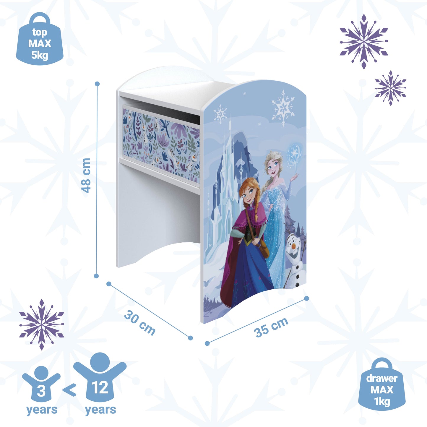Disney Frozen Wonder Bedside Table