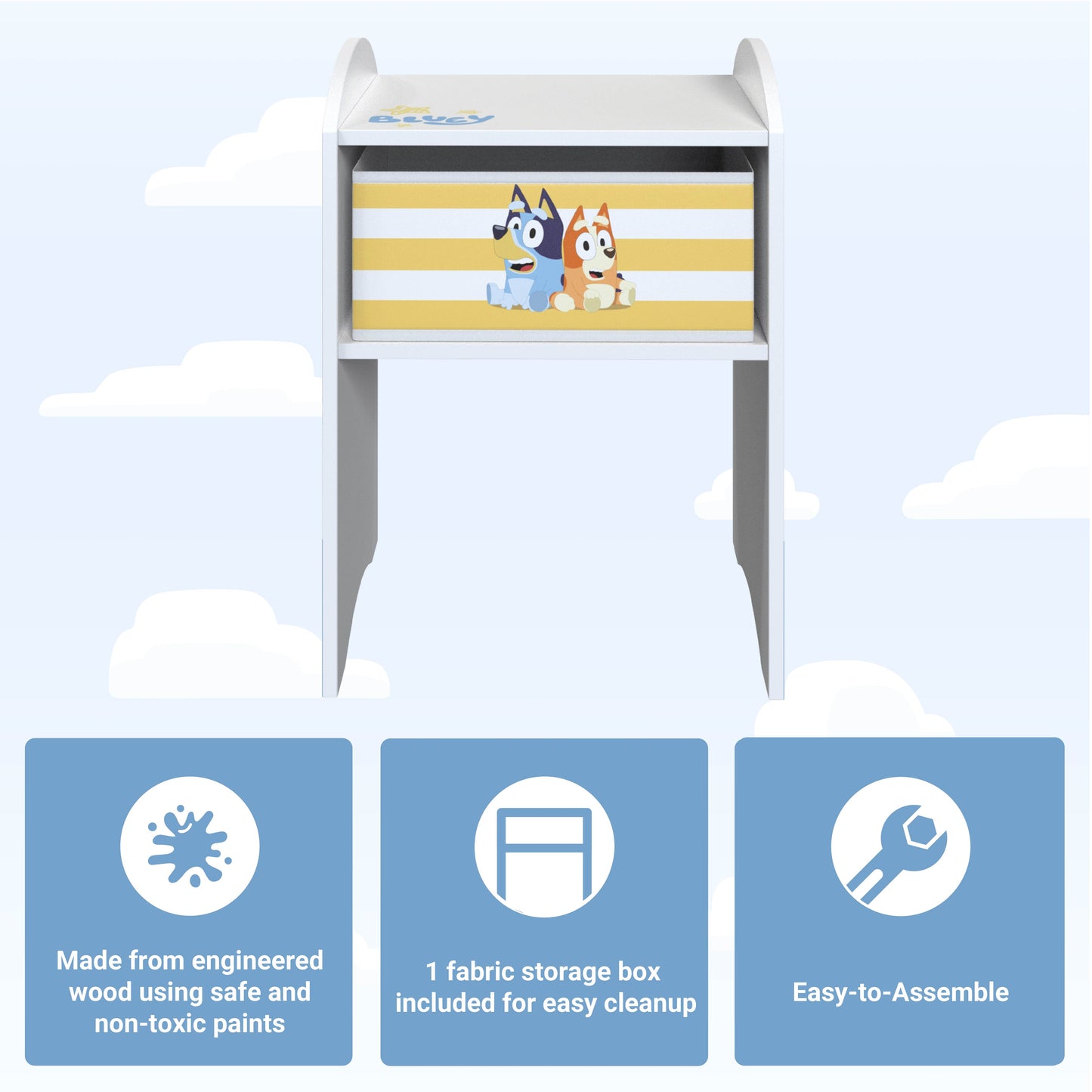 Bluey Bedside Table