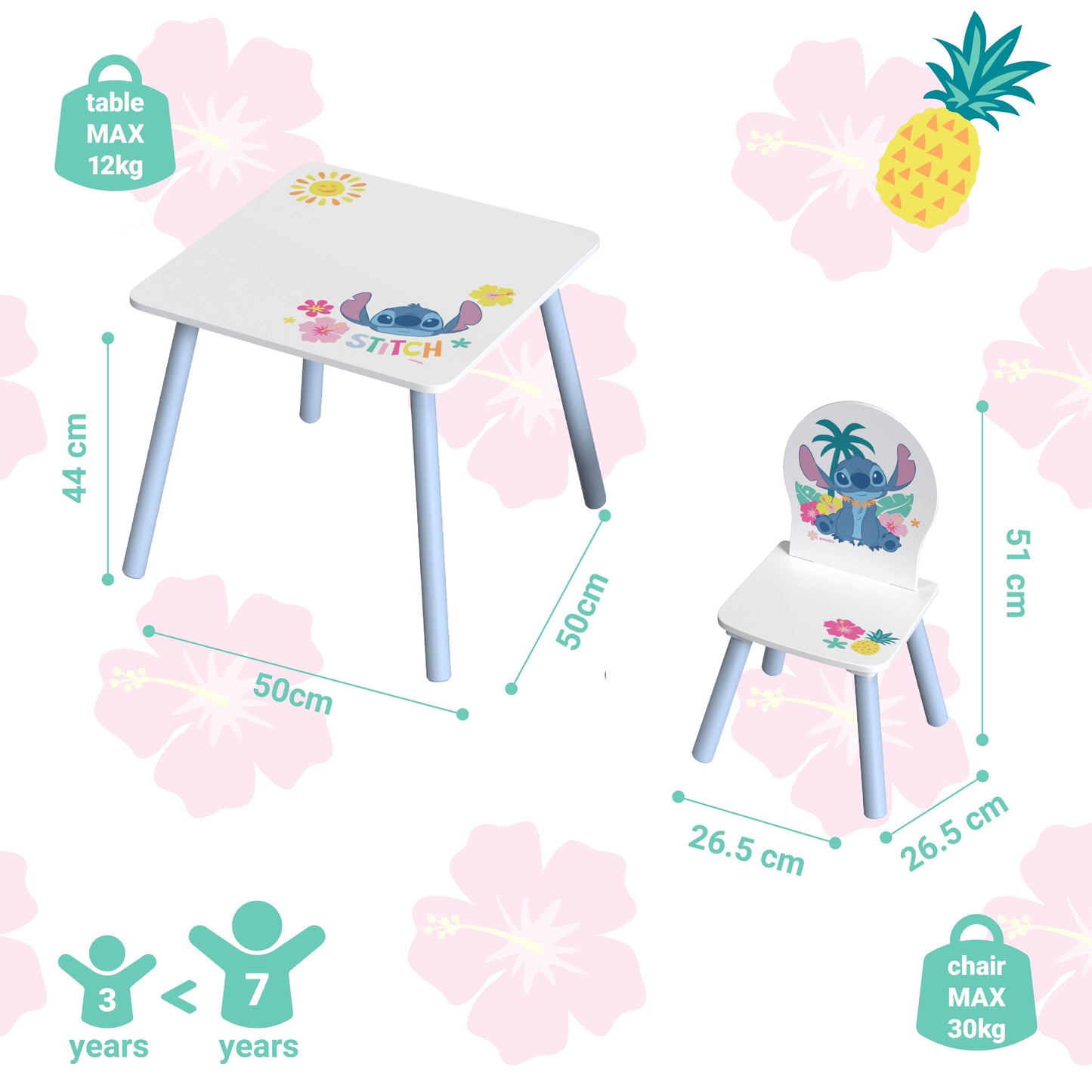 Disney Stitch Table and Chair Set