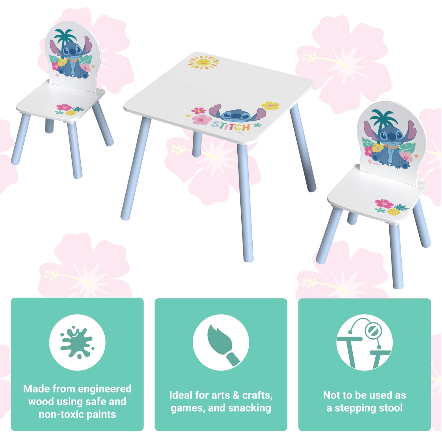 Disney Stitch Table and Chair Set