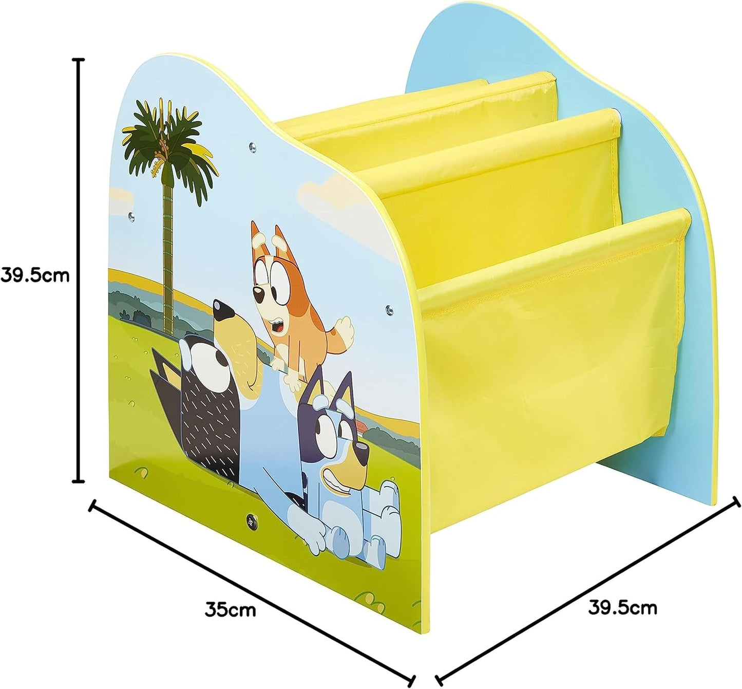 Bluey Kids Sling Bookcase - Bedroom Book Storage
