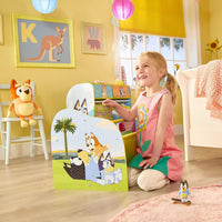 Bluey Kids Sling Bookcase - Bedroom Book Storage