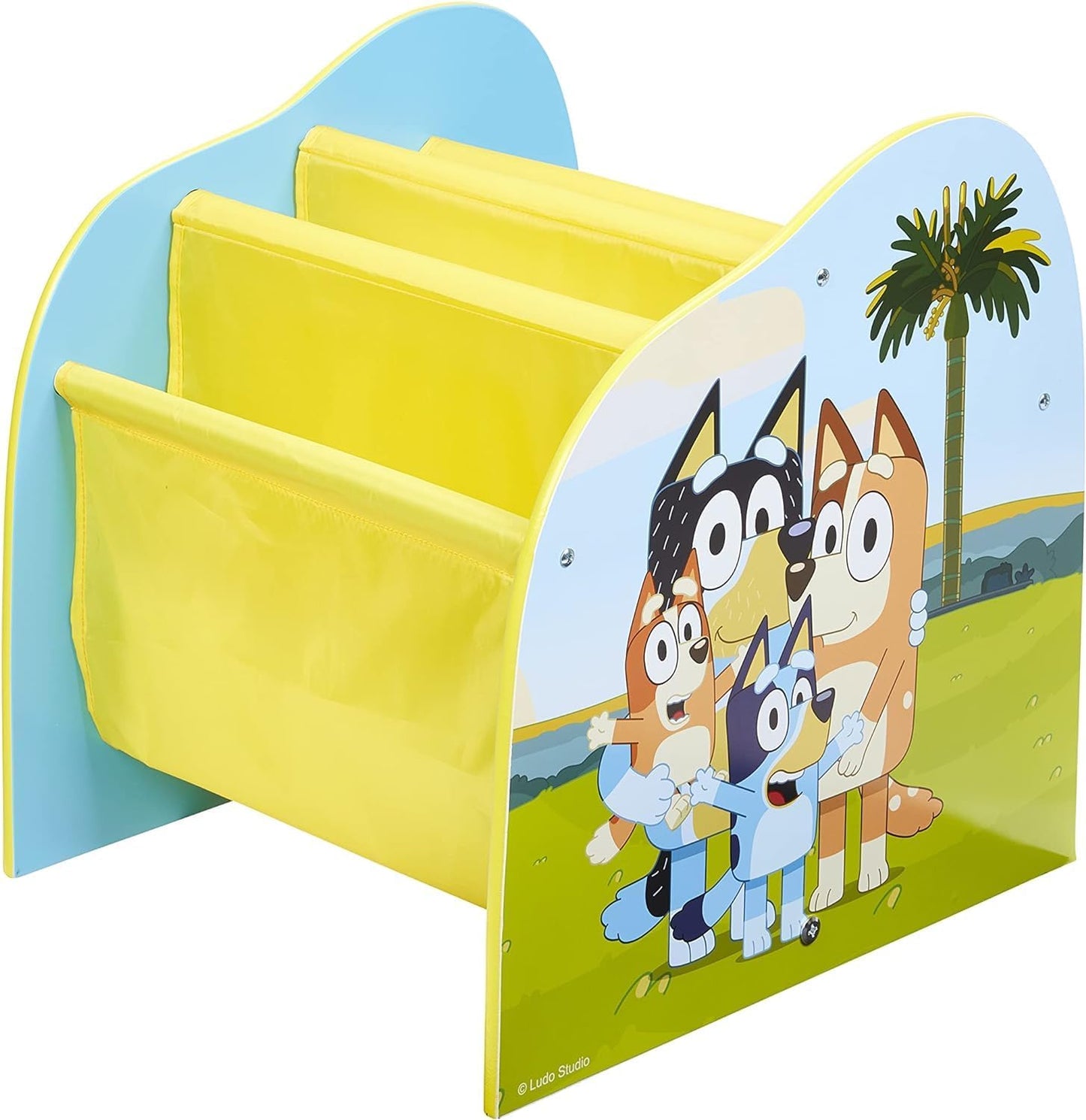 Bluey Kids Sling Bookcase - Bedroom Book Storage