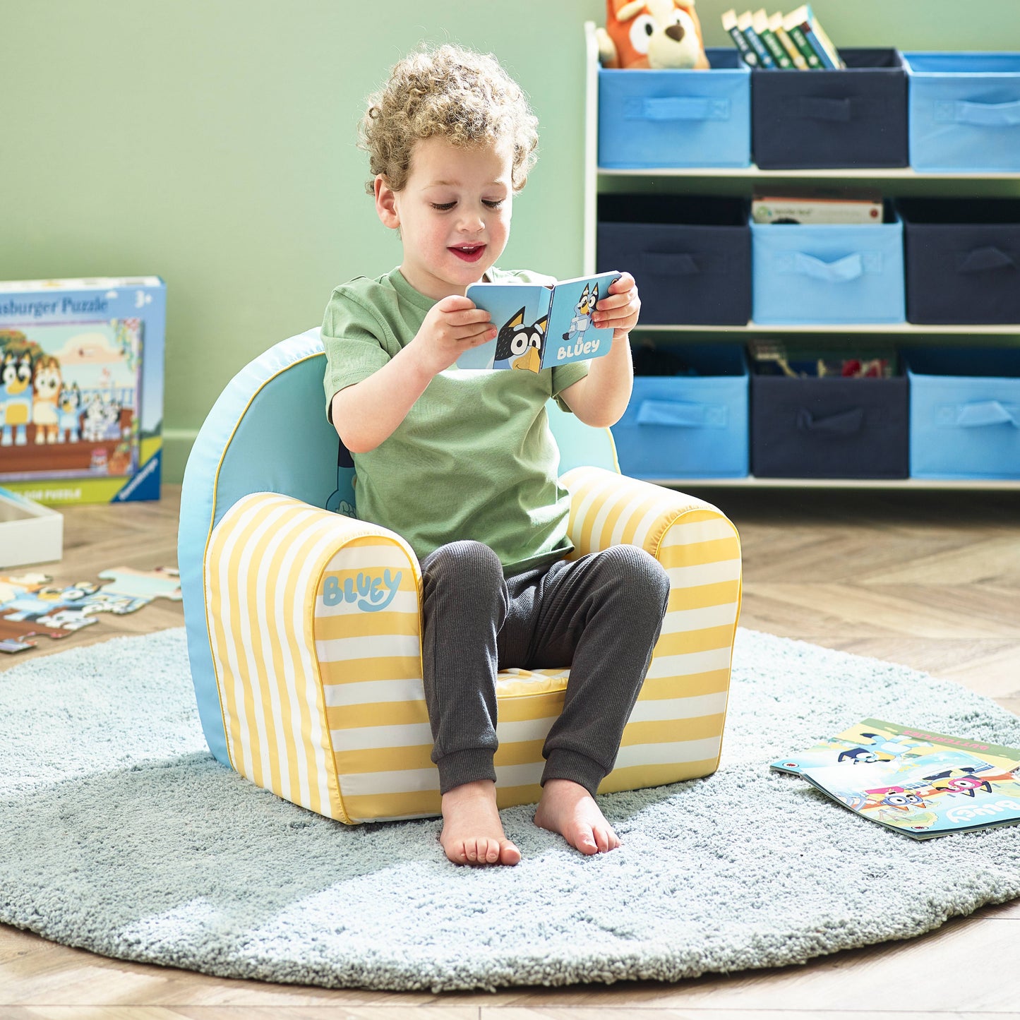 Bluey Kids Character Foam Armchair