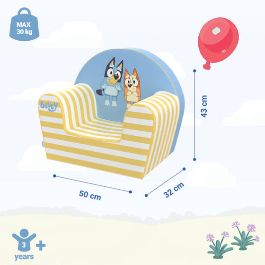 Bluey Kids Character Foam Armchair